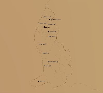 Map of the average cloud coverage across Liechtenstein for the solar eclipse of 09/03/2081
