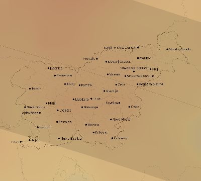 Map of the average cloud coverage across Slovenia for the solar eclipse of 09/03/2081