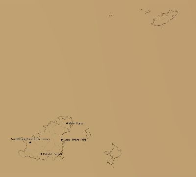 Map of the average cloud coverage across Guernsey for the solar eclipse of 09/23/2090