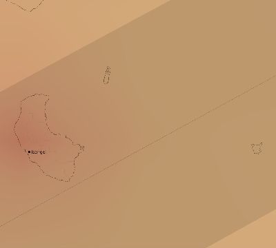Map of the average cloud coverage across Vanuatu for the solar eclipse of 01/27/2093