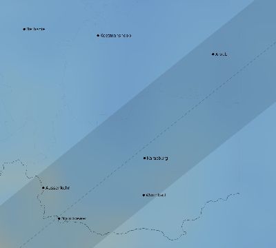 Map of the average cloud coverage across Namibia for the solar eclipse of 06/02/2095