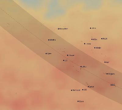 Map of the average cloud coverage across Marshall Islands for the solar eclipse of 11/27/2095
