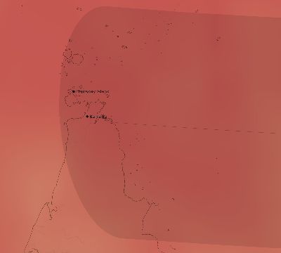 Map of the average cloud coverage across Australia for the solar eclipse of 03/10/2100