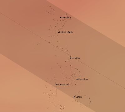 Map of the average cloud coverage across Maldives for the solar eclipse of 07/04/2103