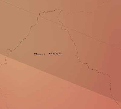 Map of the average cloud coverage across Rwanda for the solar eclipse of 12/29/2103