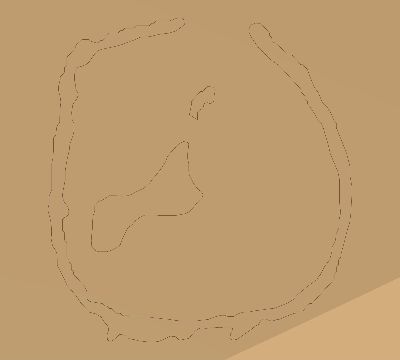 Map of the average cloud coverage across Pitcairn Islands for the solar eclipse of 06/22/2104