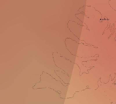Map of the average cloud coverage across Iceland for the solar eclipse of 12/17/2104