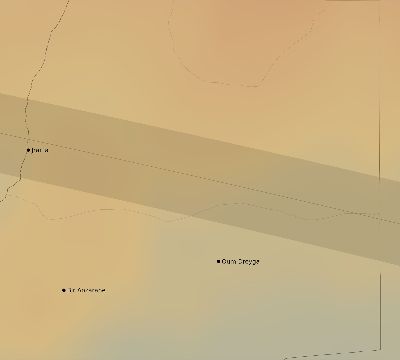 Map of the average cloud coverage across Western Sahara for the solar eclipse of 10/16/2107