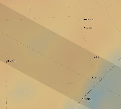 Map of the average cloud coverage across Somalia for the solar eclipse of 10/16/2107
