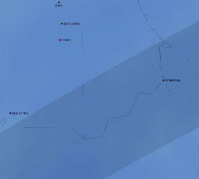 Map of the average cloud coverage across Egypt for the solar eclipse of 06/03/2114