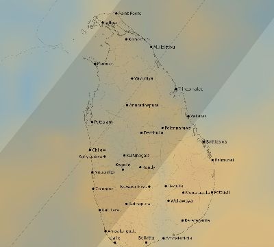Map of the average cloud coverage across Sri Lanka for the solar eclipse of 03/22/2118