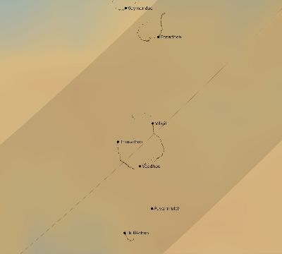 Map of the average cloud coverage across Maldives for the solar eclipse of 03/22/2118