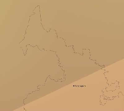 Map of the average cloud coverage across Bangladesh for the solar eclipse of 05/14/2124