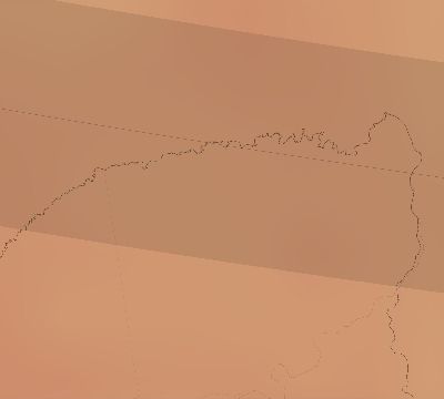Map of the average cloud coverage across Bolivia for the solar eclipse of 10/26/2125