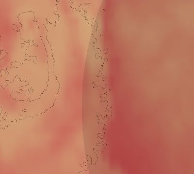Map of the average cloud coverage across Antarctica for the solar eclipse of 04/22/2126