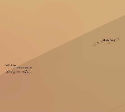 Map of the average cloud coverage across Cayman Islands for the solar eclipse of 06/13/2132