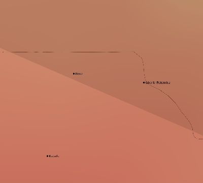 Map of the average cloud coverage across Sierra Leone for the solar eclipse of 06/13/2132