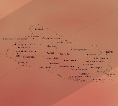 Map of the average cloud coverage across El Salvador for the solar eclipse of 06/13/2132