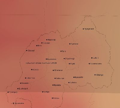 Map of the average cloud coverage across Rwanda for the solar eclipse of 04/13/2135