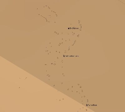 Map of the average cloud coverage across Maldives for the solar eclipse of 10/07/2135