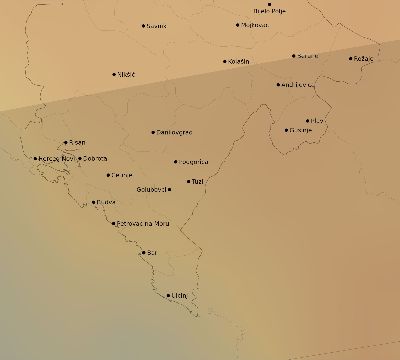 Map of the average cloud coverage across Montenegro for the solar eclipse of 04/01/2136