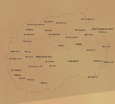 Map of the average cloud coverage across North Macedonia for the solar eclipse of 04/01/2136