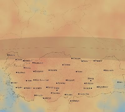Map of the average cloud coverage across Turkey for the solar eclipse of 04/01/2136