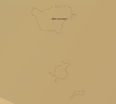 Map of the average cloud coverage across South Korea for the solar eclipse of 05/25/2142