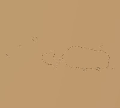 Map of the average cloud coverage across Fiji for the solar eclipse of 11/07/2143
