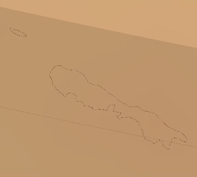 Map of the average cloud coverage across Solomon Islands for the solar eclipse of 11/07/2143