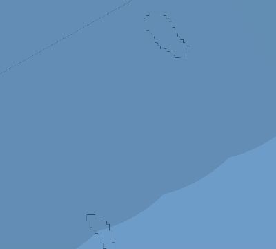 Map of the average cloud coverage across Dominican Republic for the solar eclipse of 03/12/2146