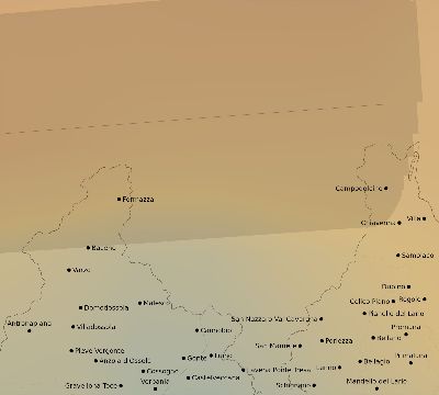 Map of the average cloud coverage across Italy for the solar eclipse of 03/12/2146