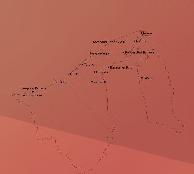 Map of the average cloud coverage across Brunei for the solar eclipse of 08/26/2147