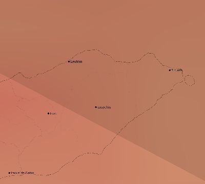 Map of the average cloud coverage across Timor-Leste for the solar eclipse of 12/19/2150