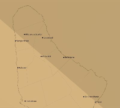 Map of the average cloud coverage across Barbados for the solar eclipse of 10/17/2153