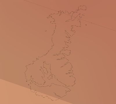 Map of the average cloud coverage across New Zealand for the solar eclipse of 02/09/2157