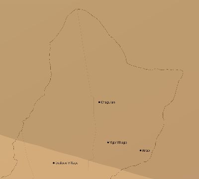 Map of the average cloud coverage across Guam for the solar eclipse of 05/25/2161