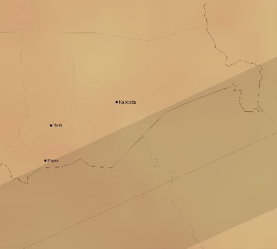 Map of the average cloud coverage across South Sudan for the solar eclipse of 07/05/2168