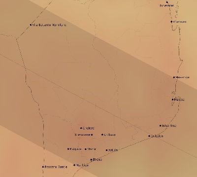 Map of the average cloud coverage across Mozambique for the solar eclipse of 12/29/2168