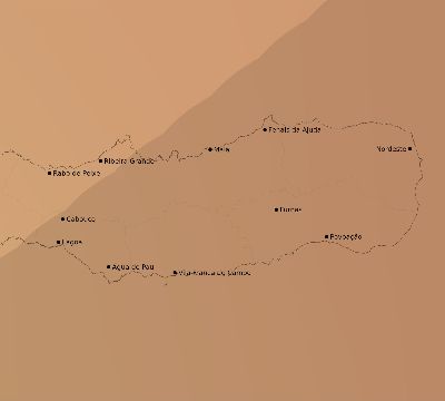 Map of the average cloud coverage across Portugal for the solar eclipse of 04/12/2173