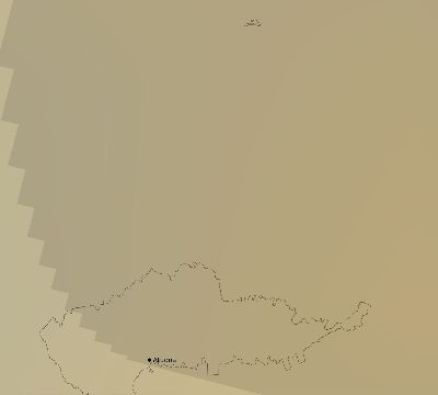 Map of the average cloud coverage across French Polynesia for the solar eclipse of 02/10/2176