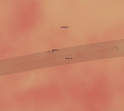 Map of the average cloud coverage across Micronesia for the solar eclipse of 08/04/2176