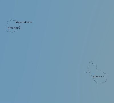 Map of the average cloud coverage across Caribbean Netherlands for the solar eclipse of 01/20/2186
