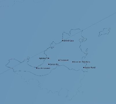 Map of the average cloud coverage across Saint Martin for the solar eclipse of 01/20/2186