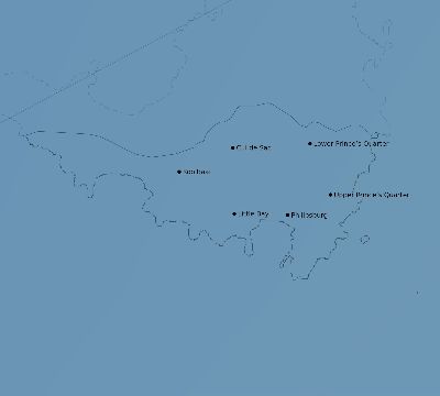 Map of the average cloud coverage across Sint Maarten for the solar eclipse of 01/20/2186