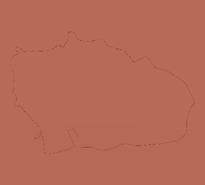 Map of the average cloud coverage across Bouvet Island for the solar eclipse of 05/15/2189
