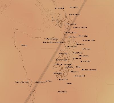 Map of the average cloud coverage across United States for the solar eclipse of 04/23/2191