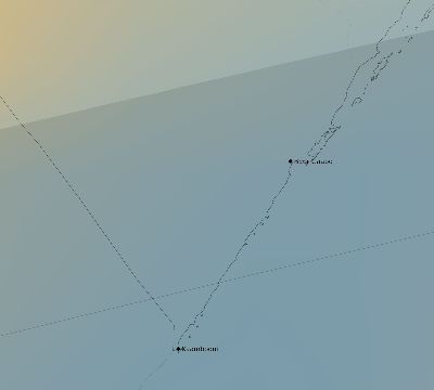 Map of the average cloud coverage across Somalia for the solar eclipse of 03/03/2193