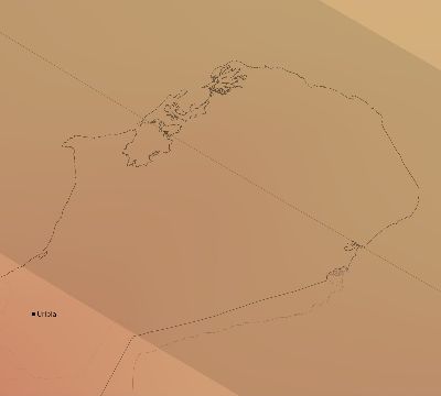 Map of the average cloud coverage across Colombia for the solar eclipse of 08/26/2193