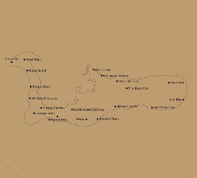 Map of the average cloud coverage across Cayman Islands for the solar eclipse of 08/26/2193